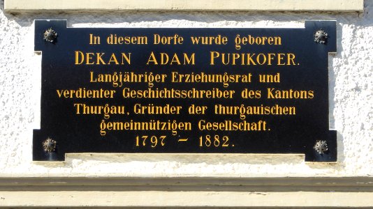 Untertuttwil Schulhaus Schild