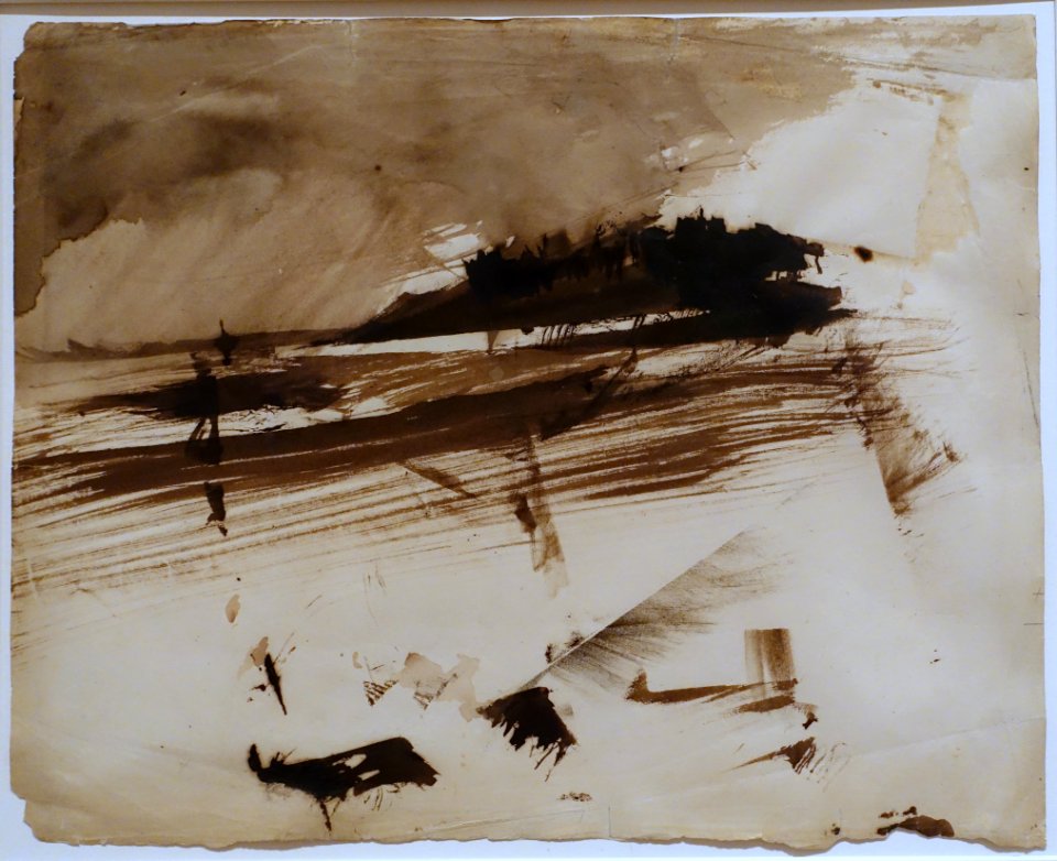 Untitled, or Evocation of an Island, by Victor Hugo, 1870, ink and wash - Museum Berggruen - DSC03809