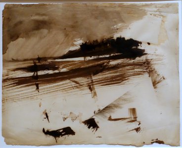 Untitled, or Evocation of an Island, by Victor Hugo, 1870, ink and wash - Museum Berggruen - DSC03809