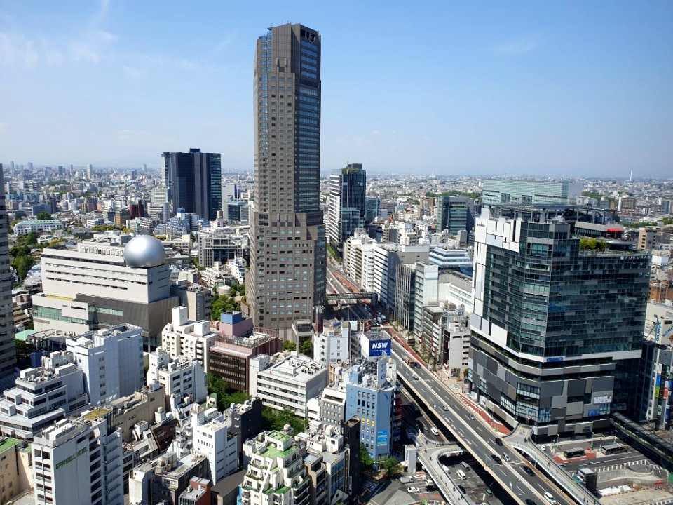 View from Shibuya Stream during covid, April 2021 5