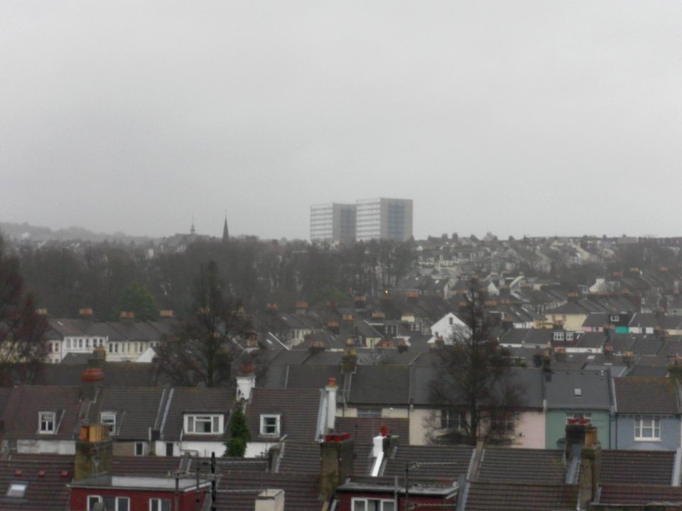 View from The Greenway, New England Quarter, Brighton towards Hollingdean (December 2012) (1)