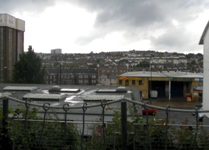 View from The Greenway, New England Quarter, Brighton towards Round Hill (July 2012) (3)
