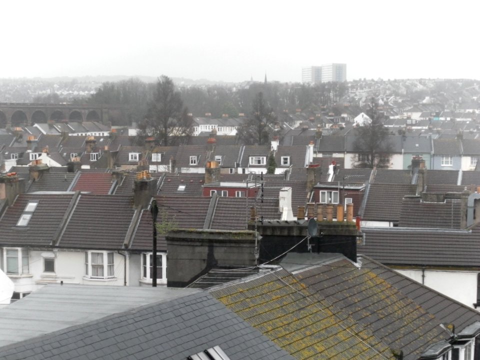 View from The Greenway, New England Quarter, Brighton towards Hollingdean (December 2012) (2)