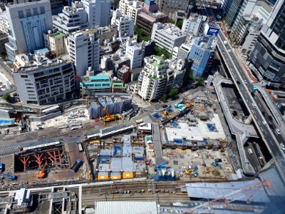 View from Shibuya Stream during covid, April 2021 6