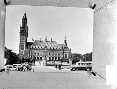 Vredespaleis Den Haag , exterieur ongeveer 1950, Bestanddeelnr 924-7137