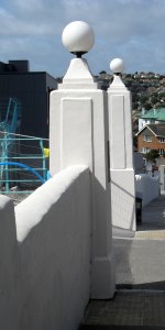 Walls and Gate Piers at Former Ocean Hotel, Longridge Avenue, Saltdean (NHLE Code 1381689) (August 2010) (2)