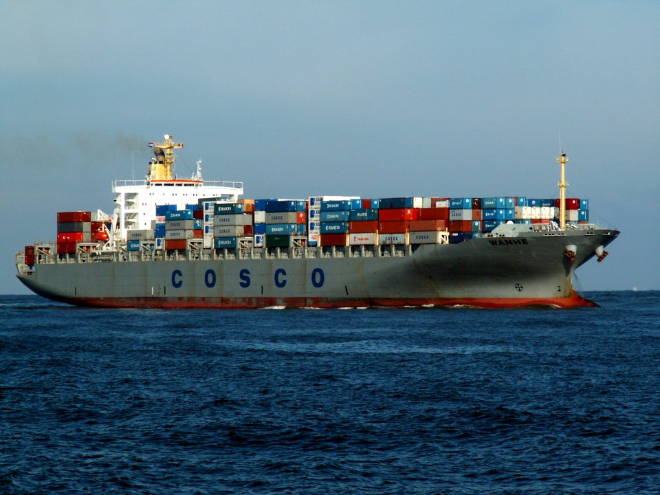Wanhe p3 approaching Port of Rotterdam, Holland 12-Mar-2006