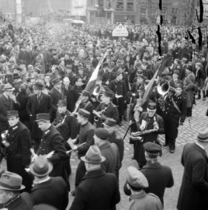 Waterlooplein Amsterdam Herdenking staking, Bestanddeelnr 901-5434