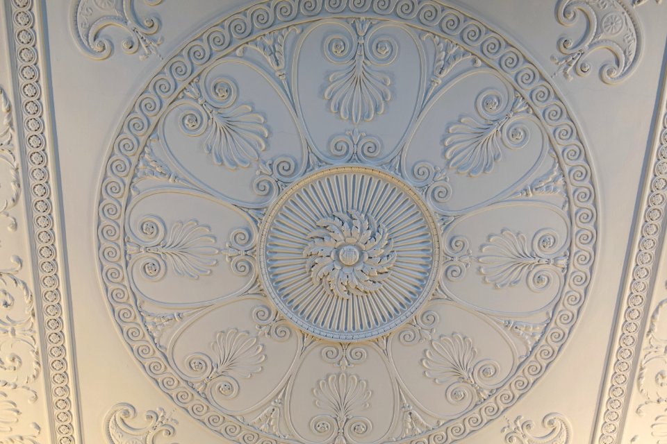 Watercolour Rooms ceiling - Harewood House - West Yorkshire, England - DSC01755