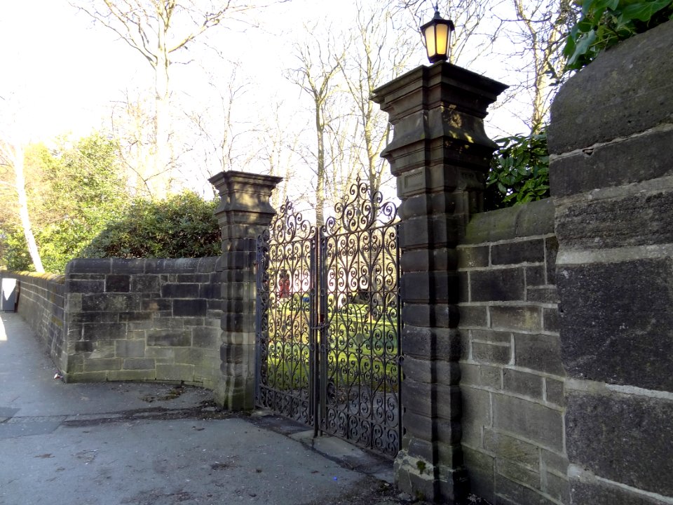 Wall, Gate Piers And Gates To Carr Manor House