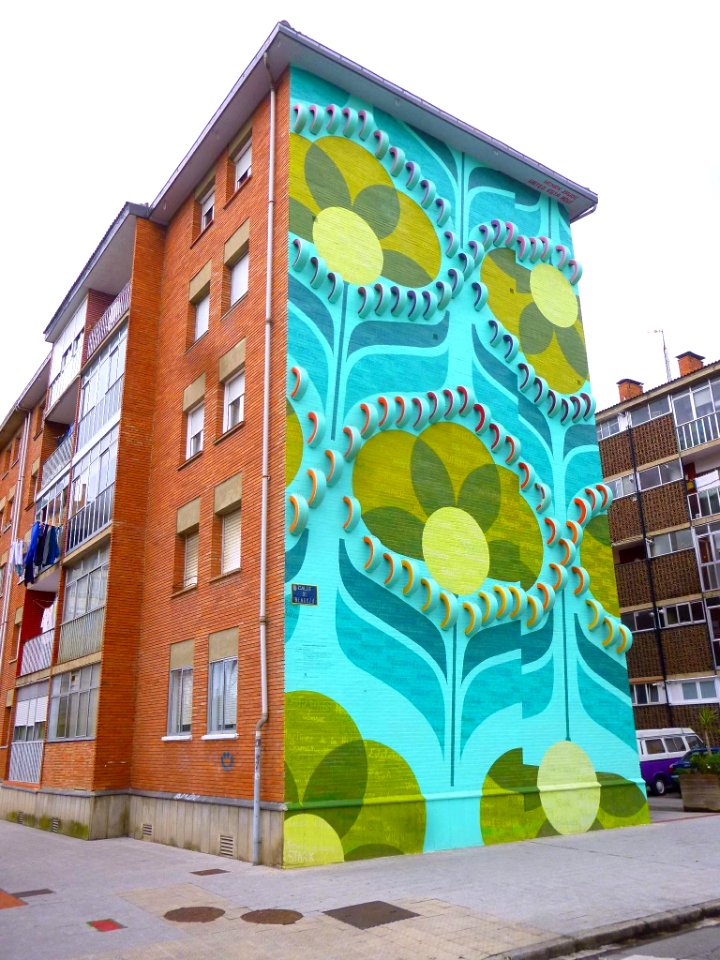 Vitoria - Barrio de Zaramaga, mural 'Usted Está Aquí' 2