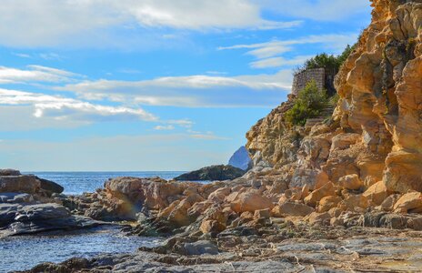 Sea landscape rock photo