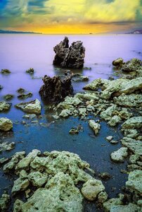 Landscape blue sea