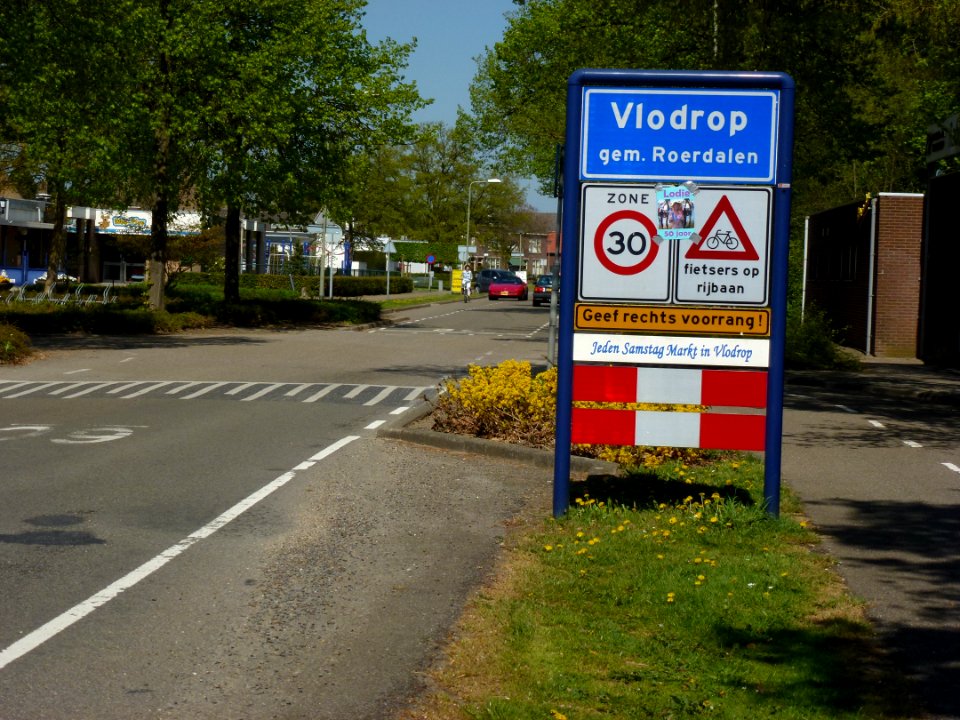 Vlodrop (Roerdalen) entreebord