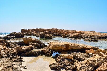 Landscape rock formation summer
