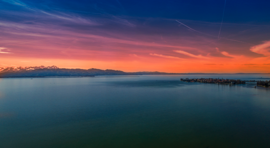 Dusk waters evening
