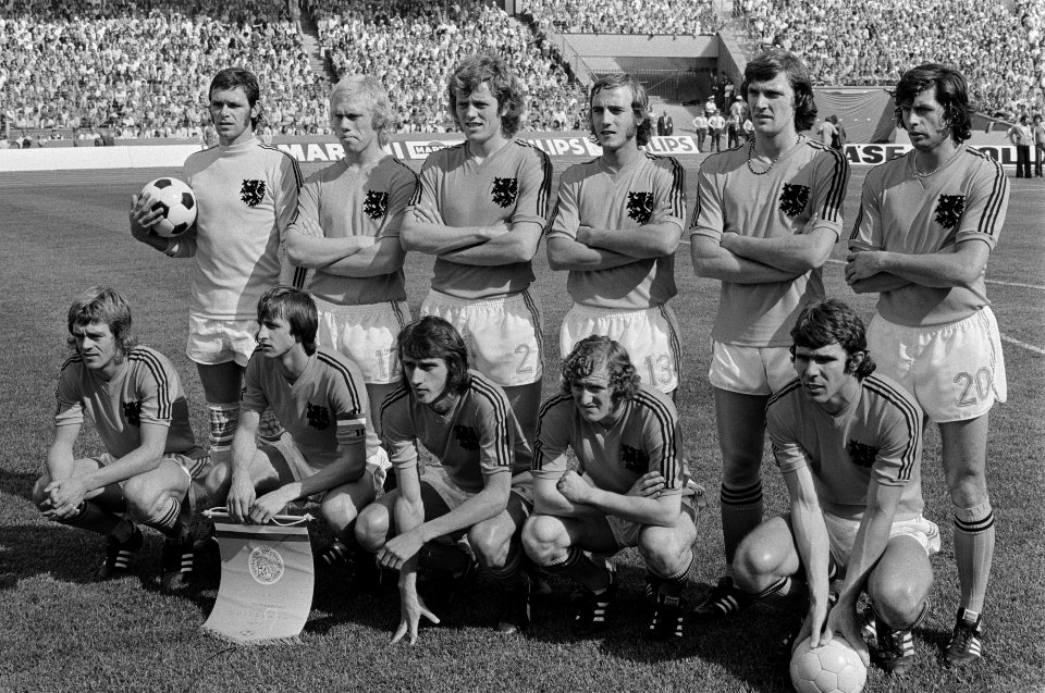 Wereldkampioenschap voetbal 1974 Nederland tegen Uruguay 2-0 Nederlands elftal, Bestanddeelnr 927-2593