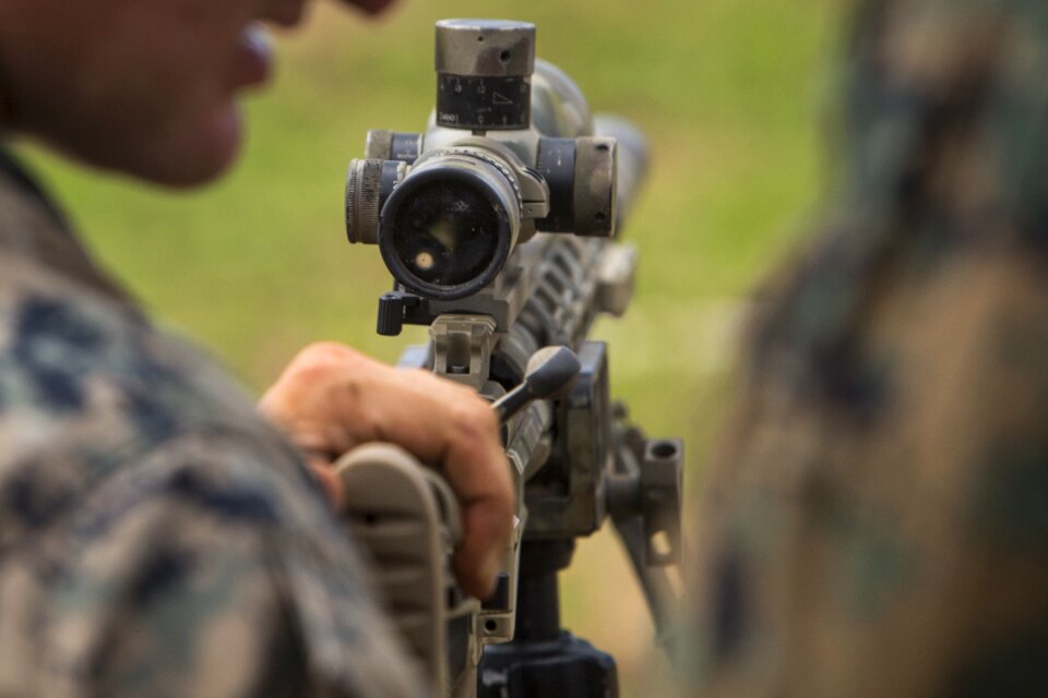 Aiming scope weapon