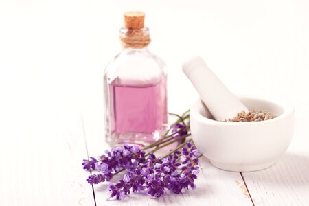 Perfume herbal bottle photo