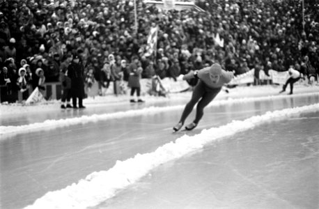 Wereldkampioenschappen Schaatsen te Oslo (Noorwegen). Bols op 5000m in aktie, Bestanddeelnr 923-2888