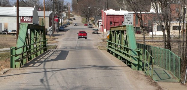 Weeping Water, Nebraska Randolph St bridge from S 1