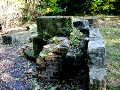 Weesenstein, Belvedere-Fundamentreste Schornstein