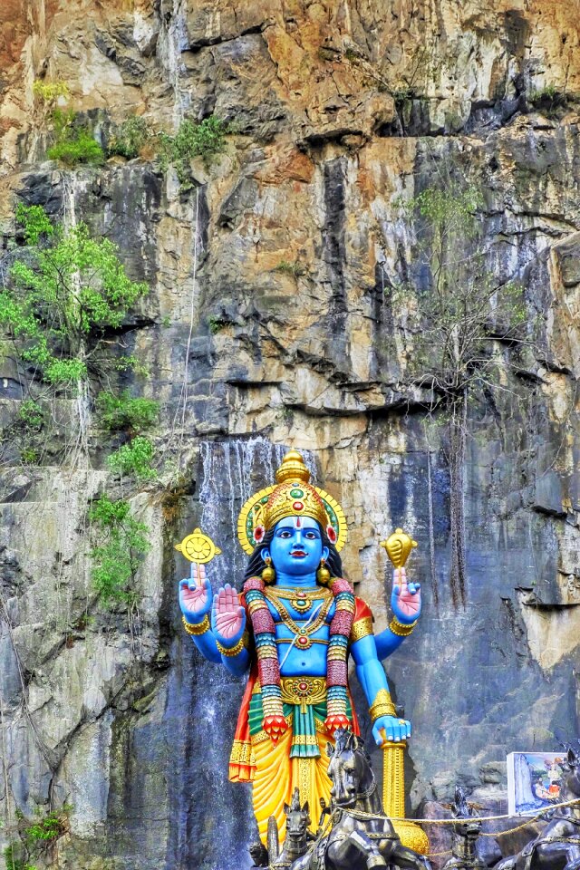 Landscape hindu temple photo