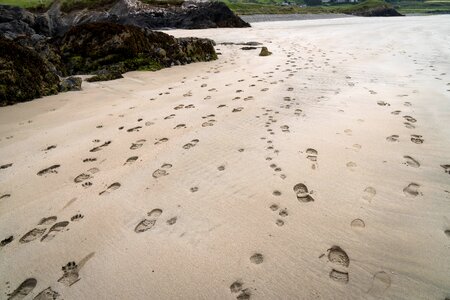 Footprint footprints sand beach photo