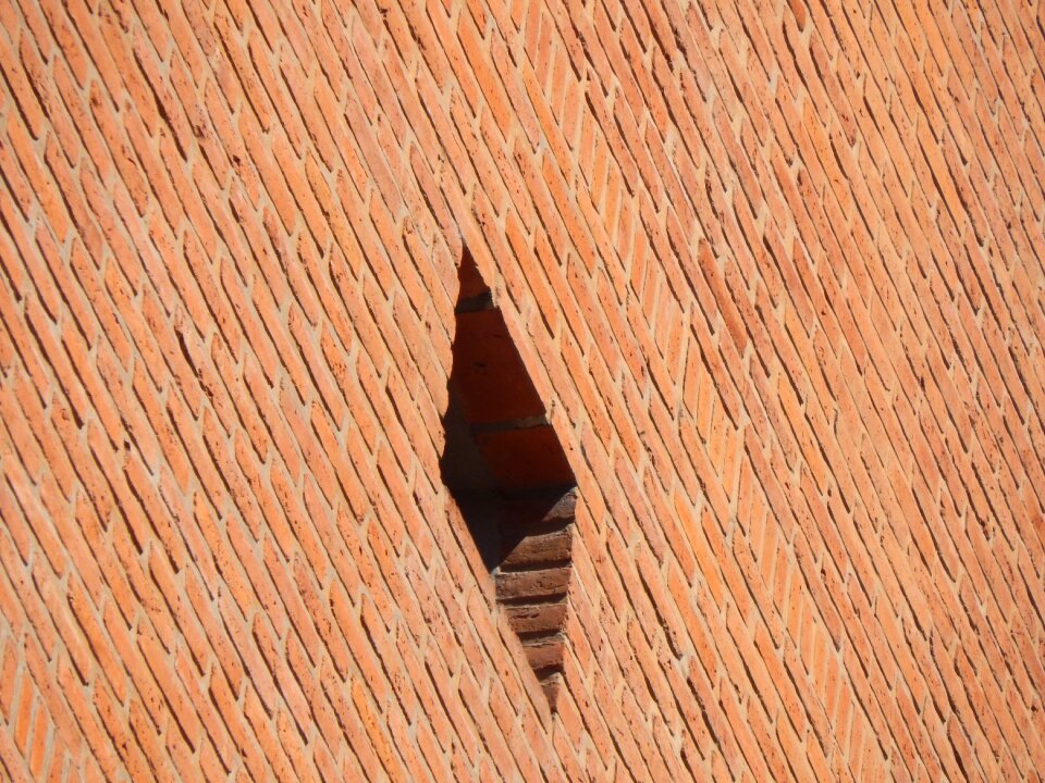 Wall bricks window