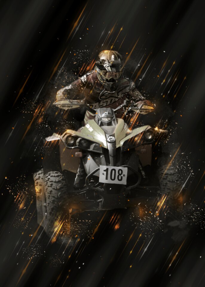 Quad atv motorcycle