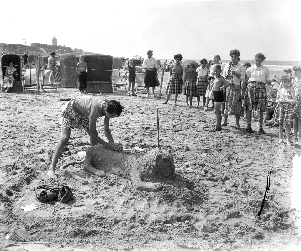 Zandbouwwedstrijd te Zandvoort, Bestanddeelnr 905-8829
