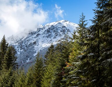 Snow landscape mountain