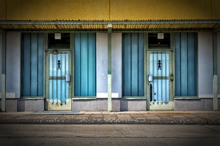 Wc man toilet sanitaryblock photo