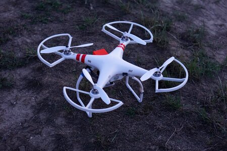 Quadcopter copter field photo
