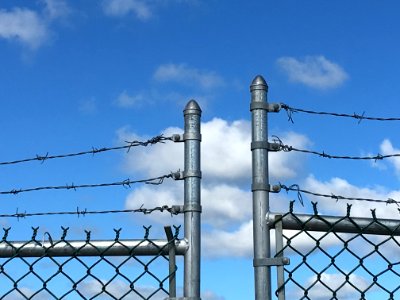 Barbed Wire Gate
