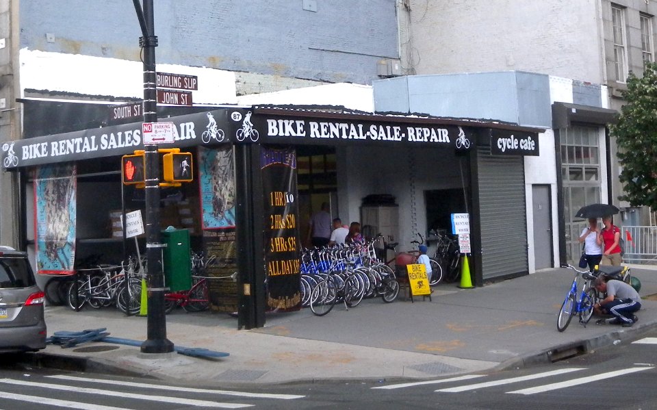 Bike shop South & John Sts jeh