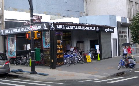 Bike shop South & John Sts jeh
