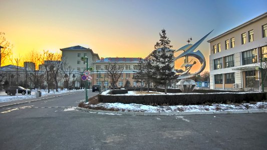 In the new campus of Tieling High School 10