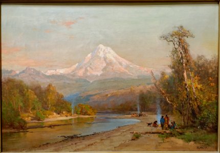 Indians of the Northwest, by Thomas Hill, c. 1874, oil on canvas - Blanton Museum of Art - Austin, Texas - DSC08193
