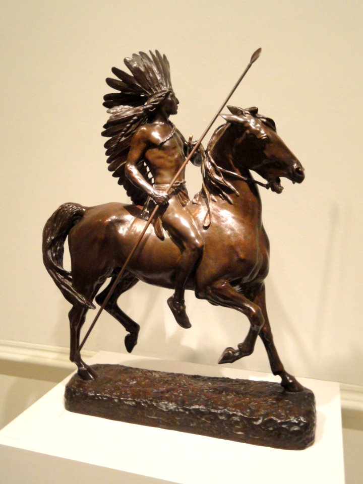 Indian Warrior by Alexander Phimister Proctor, modeled by 1897, cast by 1918 - Corcoran Gallery of Art - DSC01235