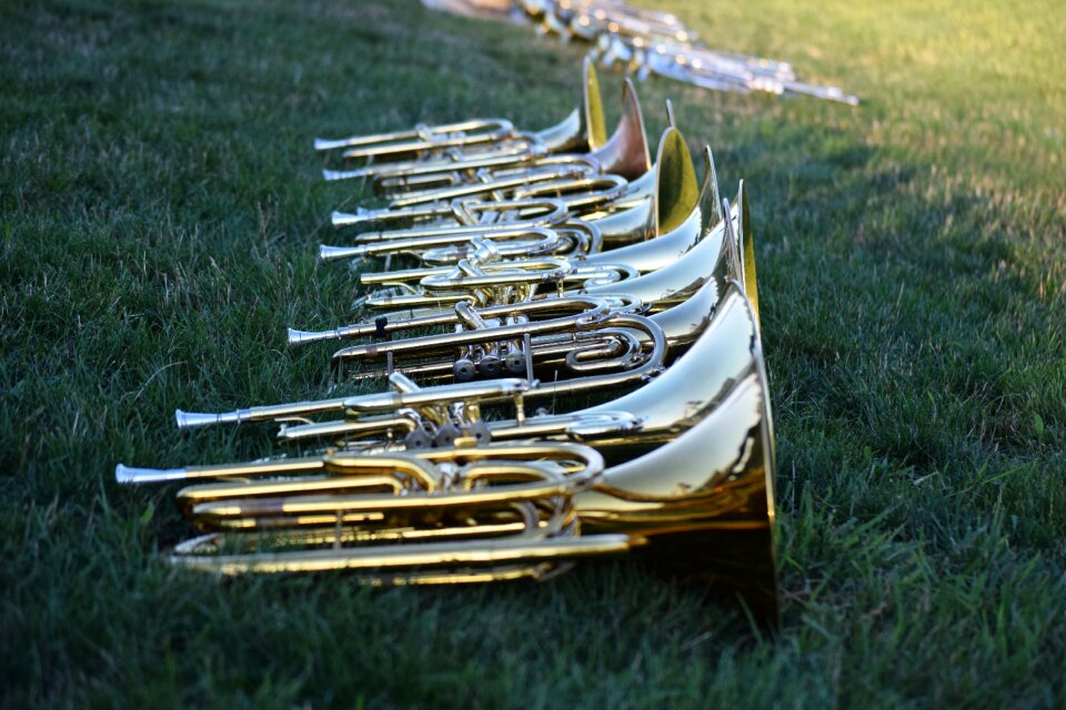 Brass band marching