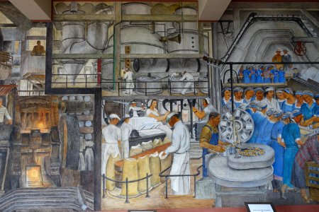 Industries of California by Ralph Stackpole, detail - Coit Tower, San Francisco, CA - DSC04749