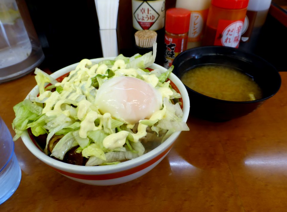 Terimayodon & miso soup of Tokyo Chikara Meshi