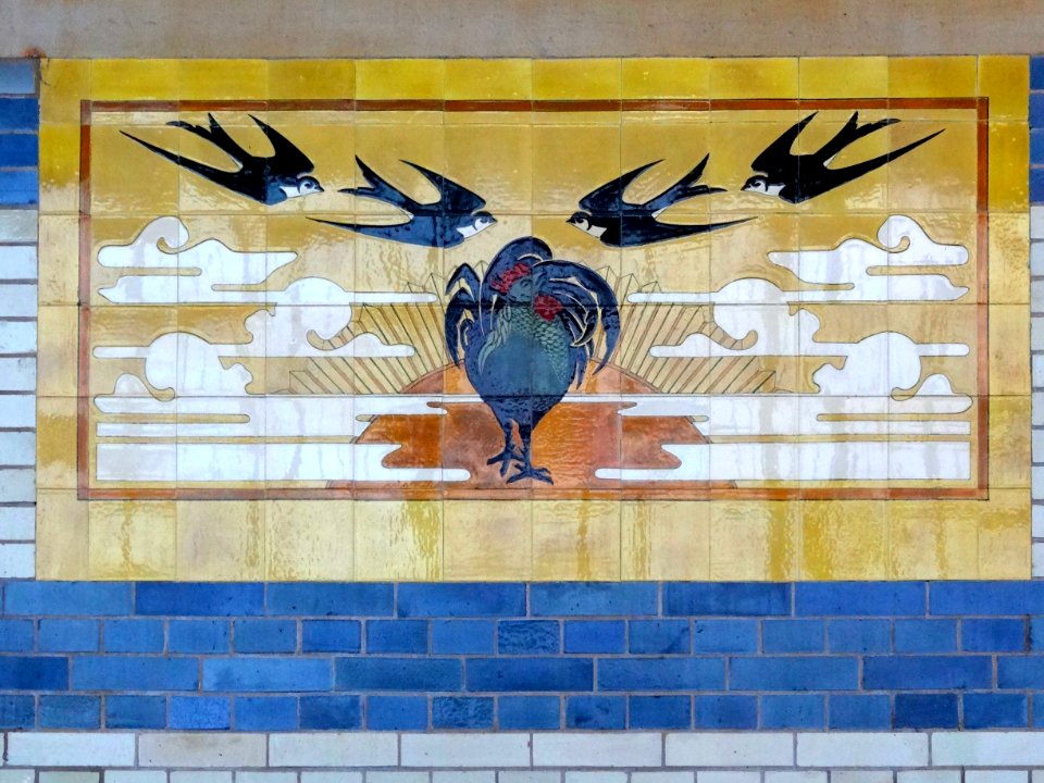 Tegeltableau station Haarlem