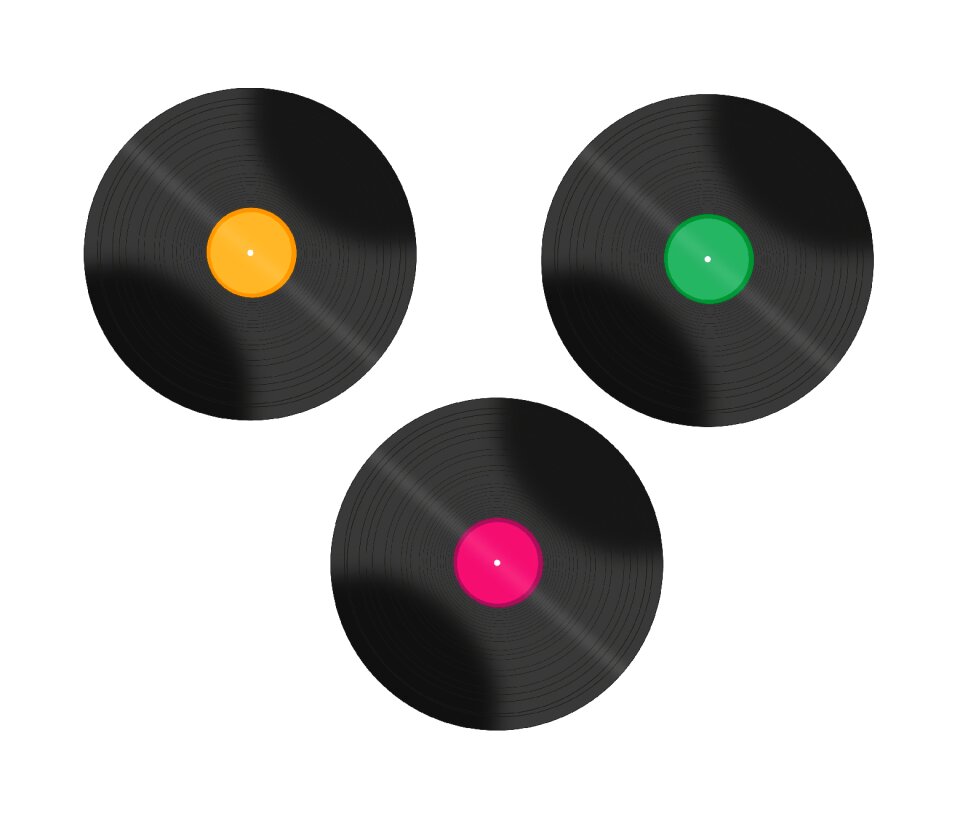 Vinyl gramophone analog