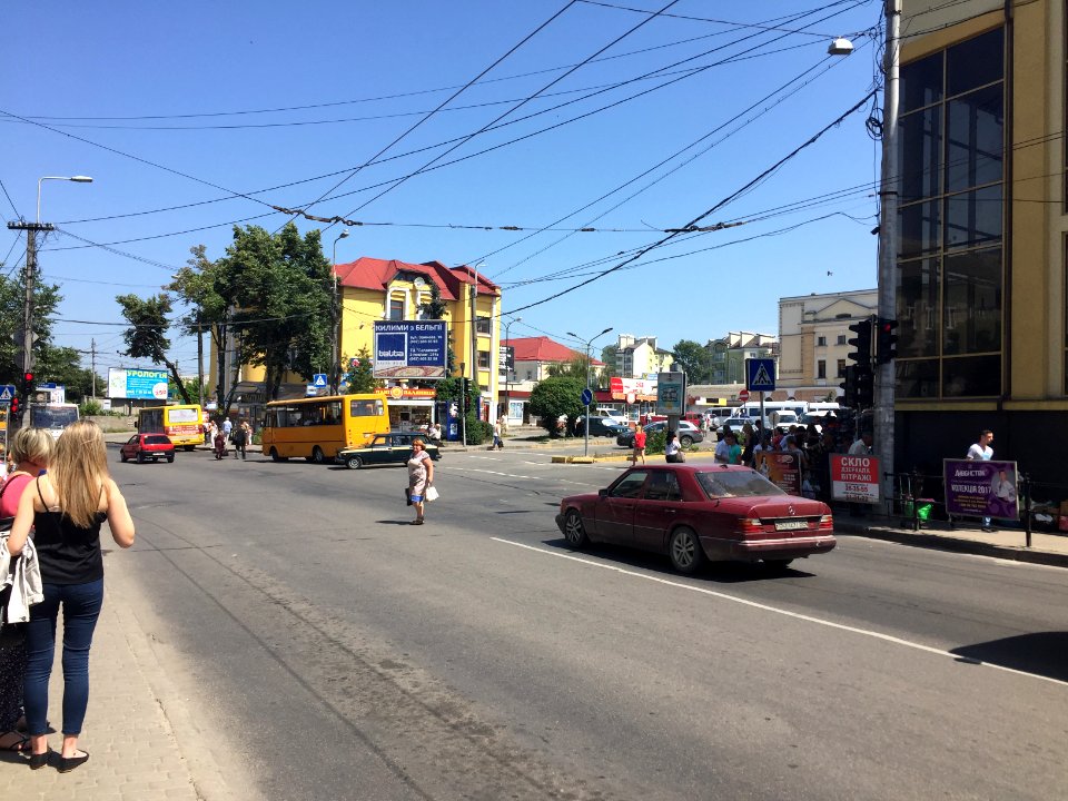 Ternopil mit Blick Richtung Bahnhofsplatz