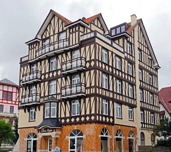 Maintained gable balconies