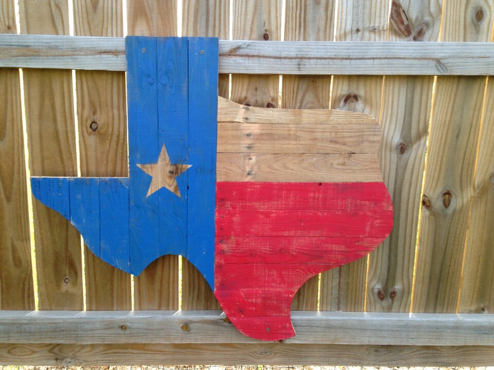 Wooden texas state