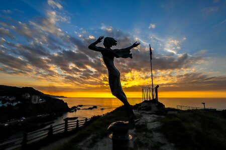 The statue of art england