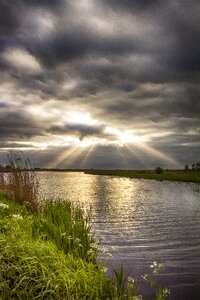 Cloud river landscape photo